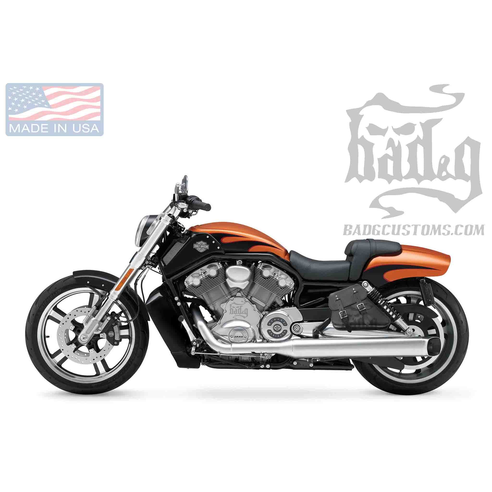 Upgrade your Harley-Davidson® V-Rod® with the VRL02 V-Rod® Left Side Solo Bag. Hand crafted in USA with premium leather and top quality hardware. Durable and stylish, it's the perfect fit for your motorcycle.