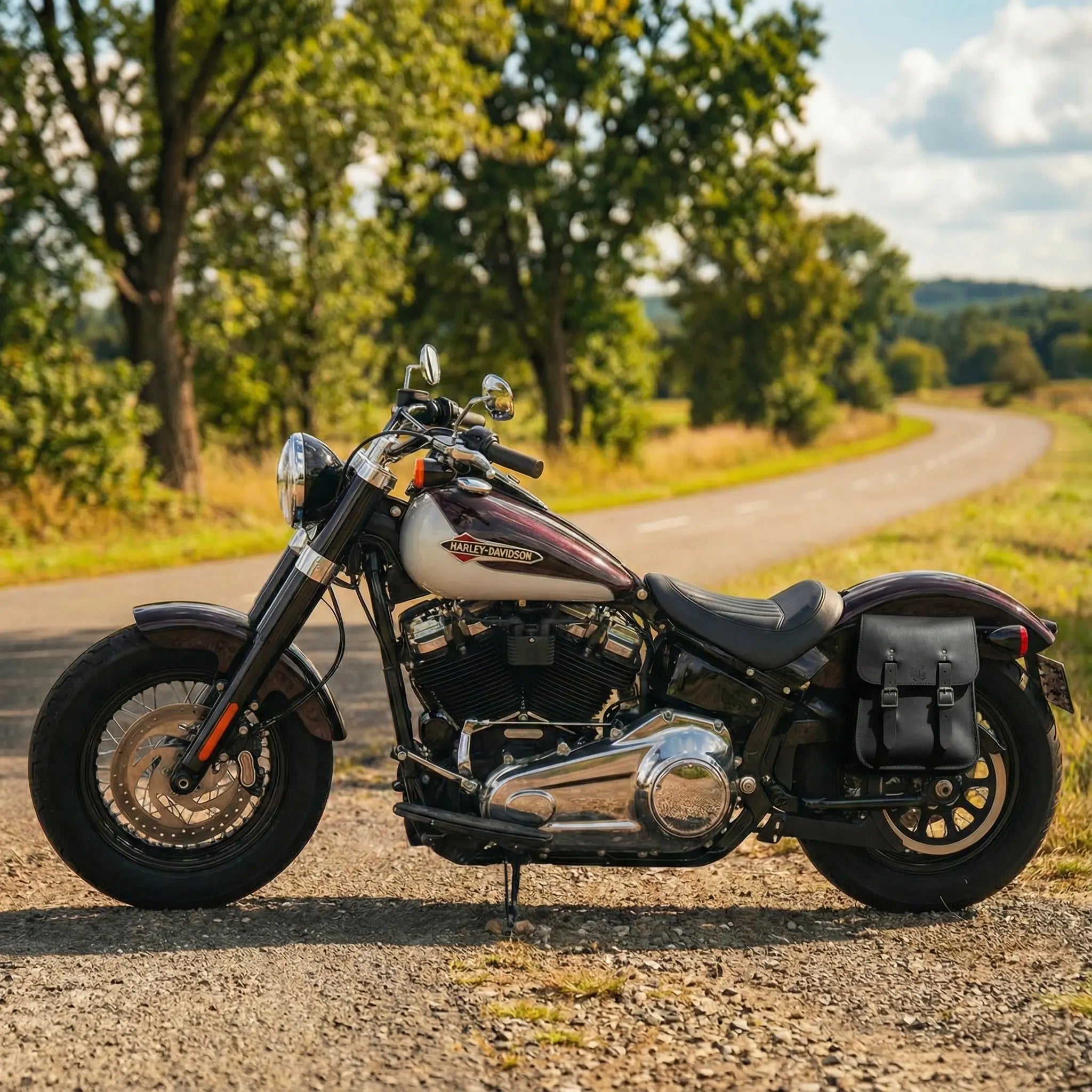 H-D® Softail Left or Right Side Solo Bag - SH04F