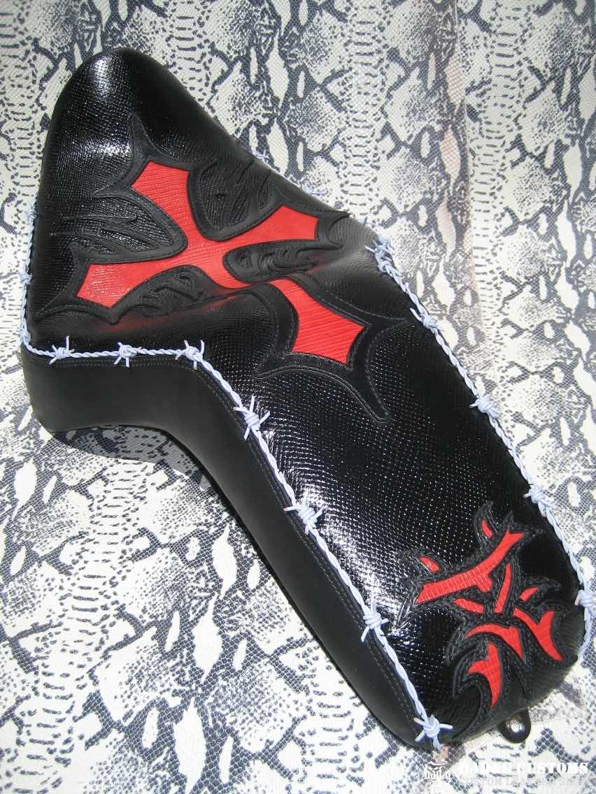 Honda VTX 1300 1800 Barbed Wire Snake Skin Custom Seat