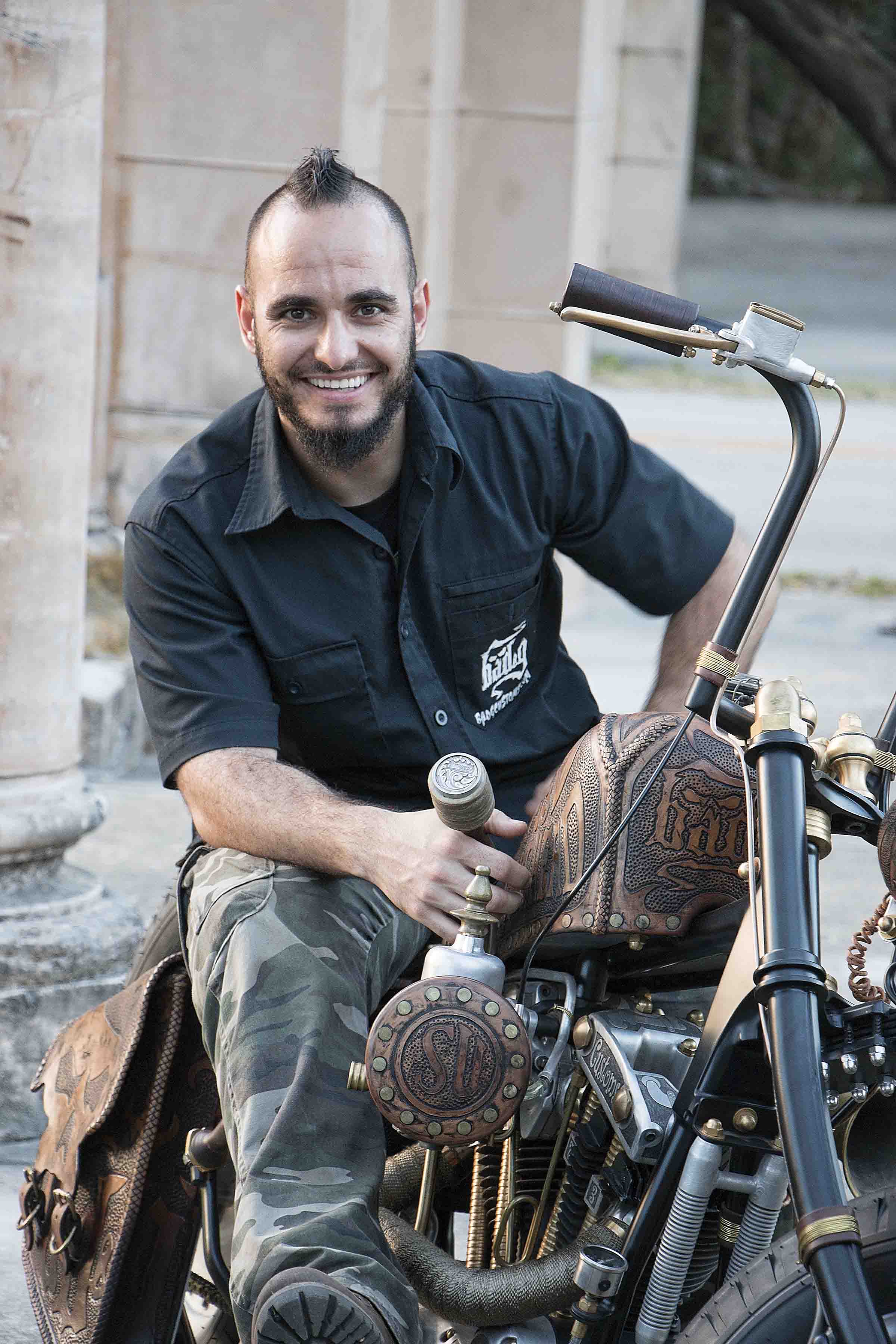 1973 Harley-Davidson Ironhead "Leatherhead" Front Side View